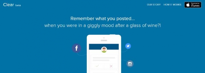 Clear...your social media profile