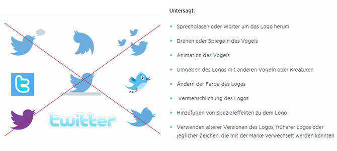 Twitter - Logo Nutzungsrichtlinien