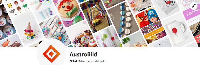 Der AustroBild-Account auf Pinterest